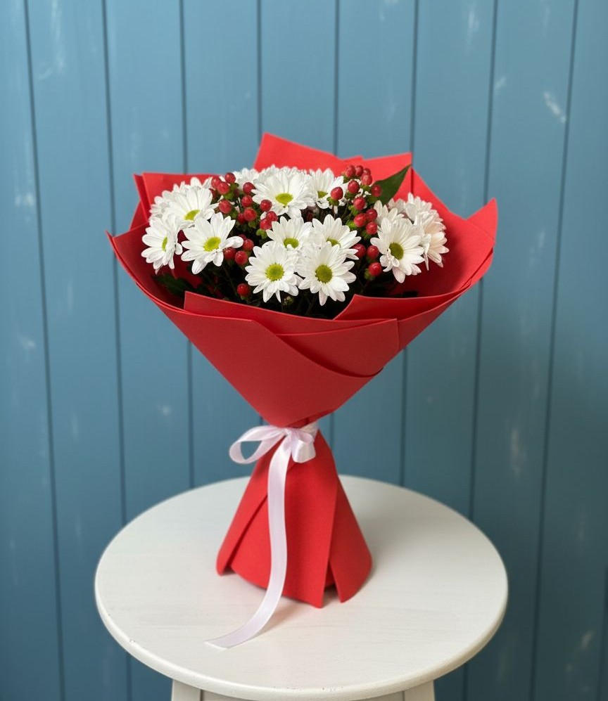 Букет цветов из: Хризантемы в Нижнее Маслово