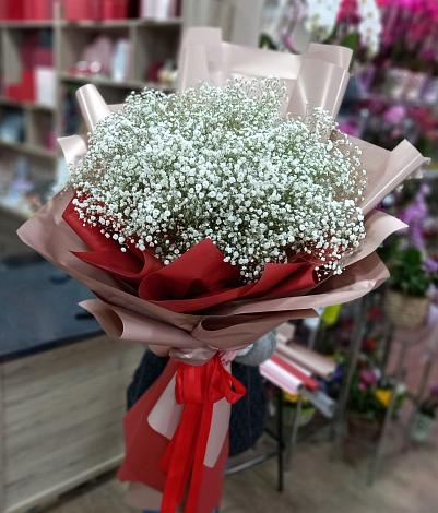 Букет цветов из: Гипсофила в Нижнее Маслово