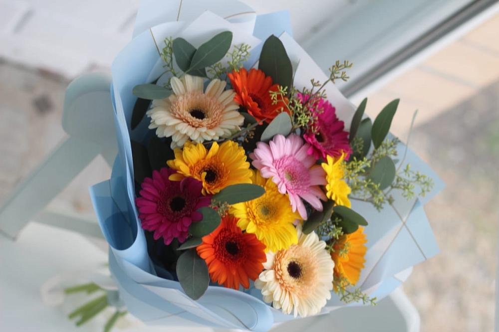 Букет цветов из: Герберы в Нижнее Маслово