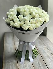 Букет 35 Белых роз в Нижнее Маслово