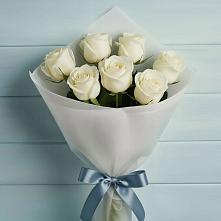 Букет 7 Белых роз Эдлесс Лав #REPLACE_PRED# Нижнее Маслово