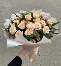 Букет Кремовые розы Латте в Нижнее Маслово