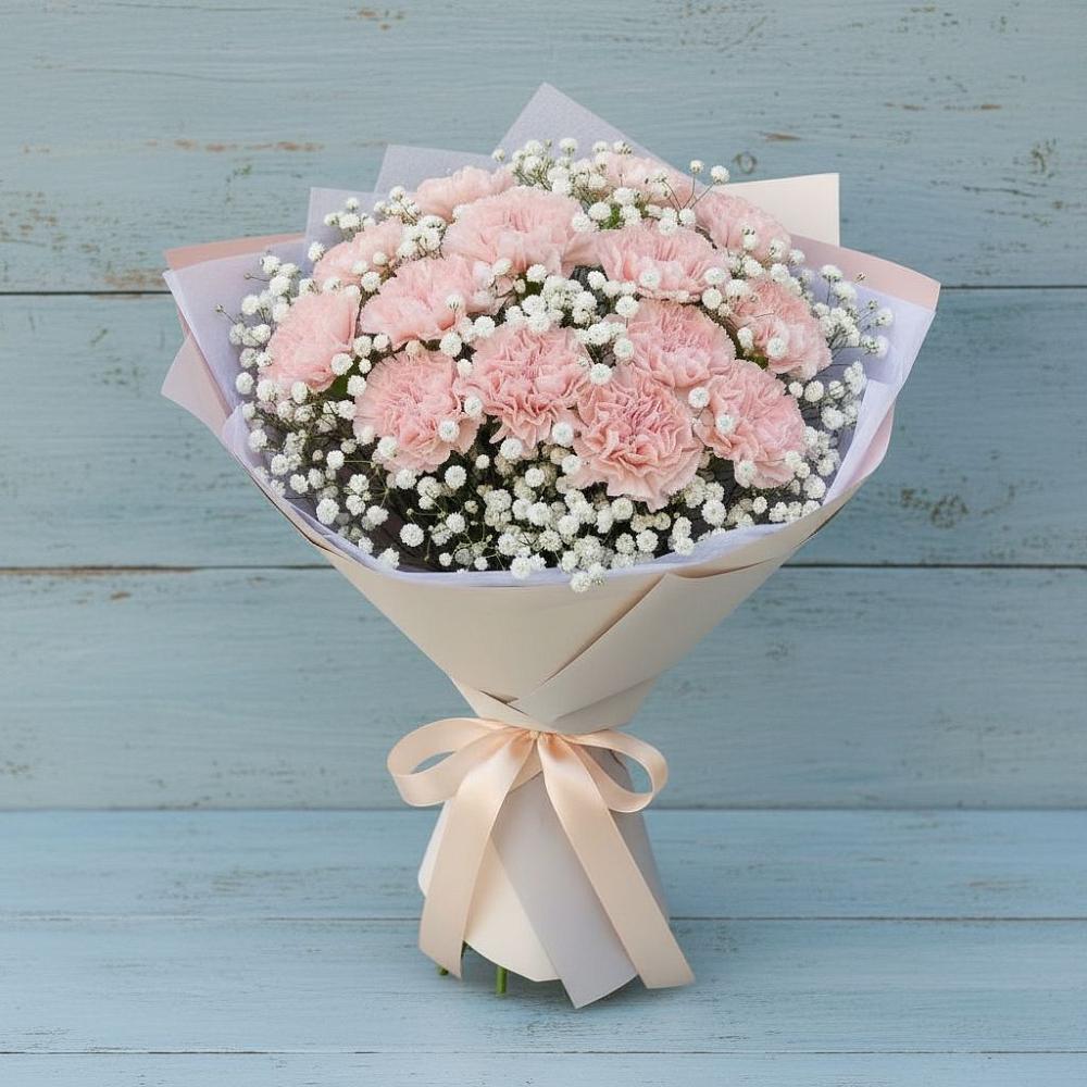 Букет цветов из: Гвоздики в Нижнее Маслово