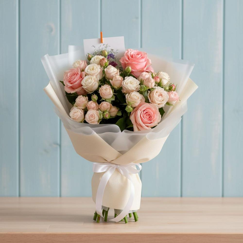 Букет цветов из: Розы в Нижнее Маслово