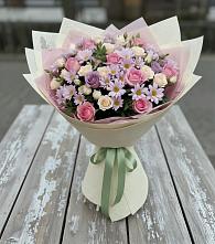 Букет цветов из:  Розы и Хризантемы в Нижнее Маслово