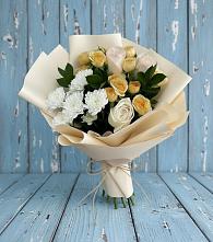 Букет цветов из:  Розы и Хризантемы в Нижнее Маслово
