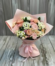 Букет цветов из:  Гвоздики, Розы и Хризантемы #REPLACE_PRED# Нижнее Маслово