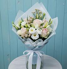 Букет цветов из:  Розы и Лизиантусы #REPLACE_PRED# Нижнее Маслово