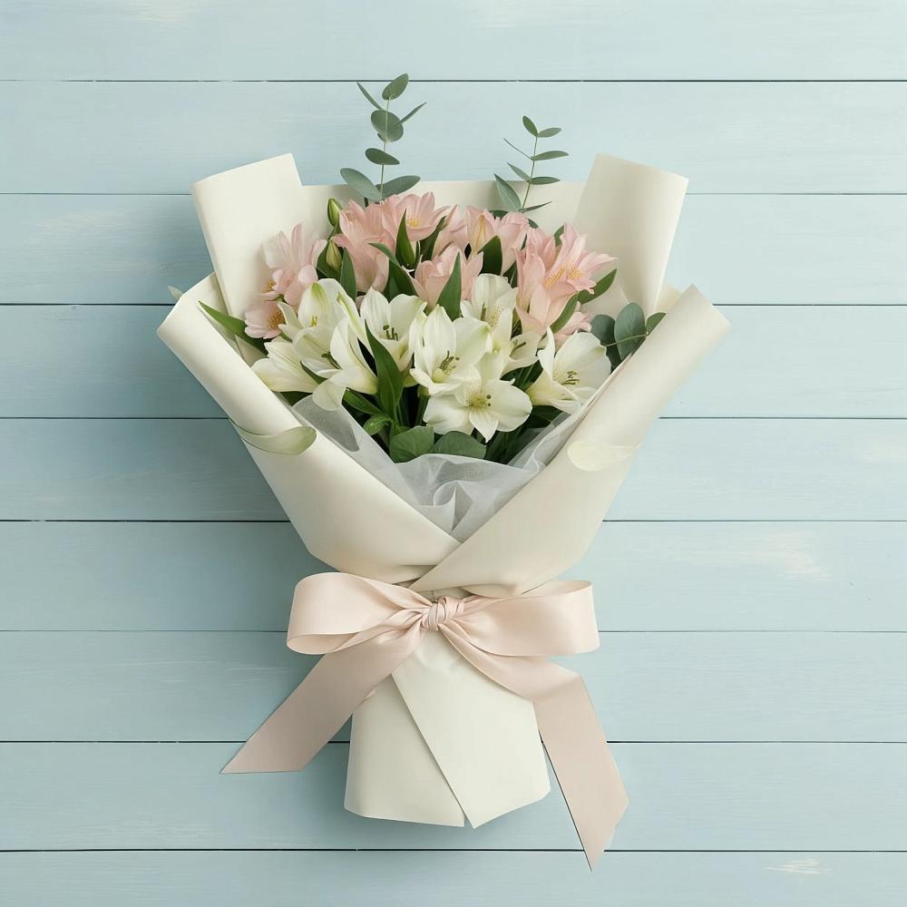 Букет цветов из: Альстромерии в Нижнее Маслово