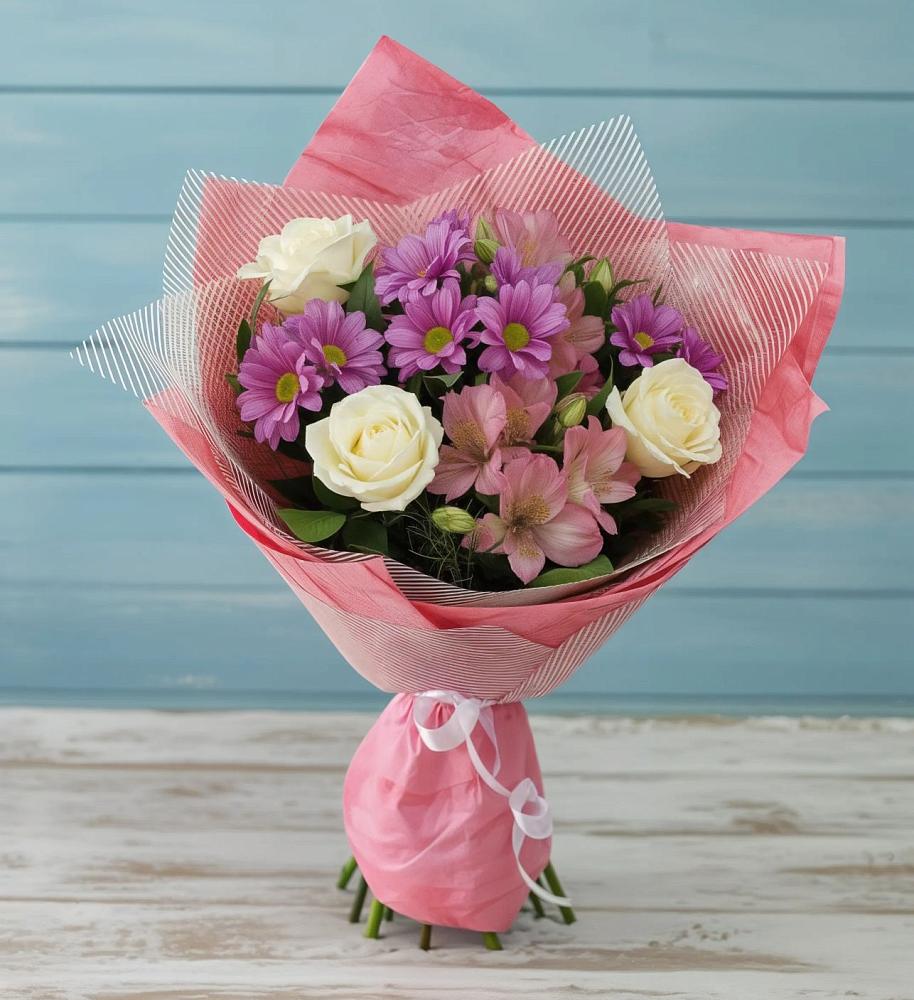 Букет цветов из: Герберы в Нижнее Маслово