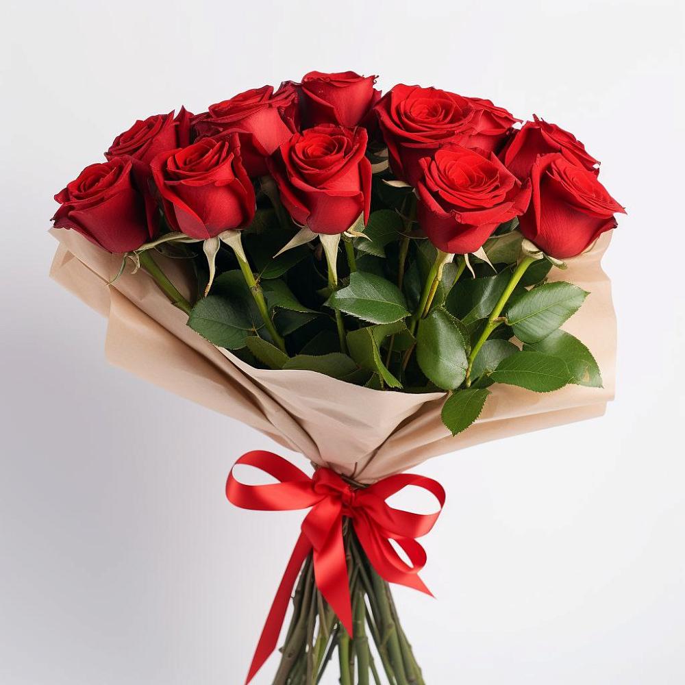Букет 11 Красных роз Эдлесс Лав в Нижнее Маслово